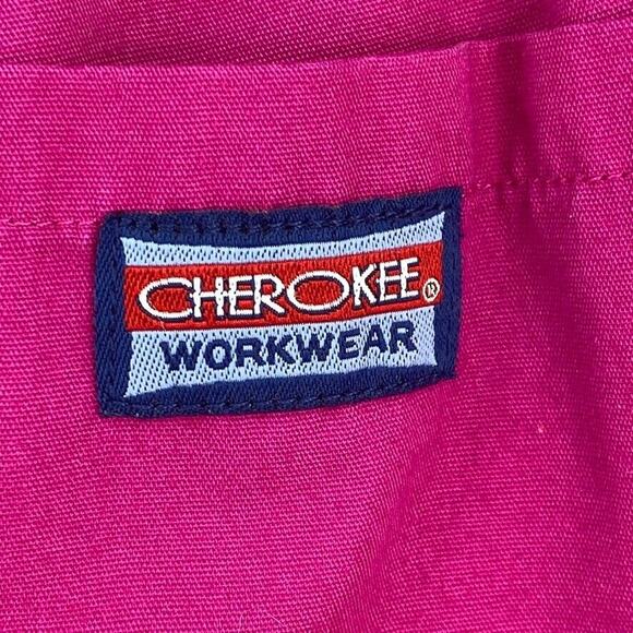 Cherokee Workwear Scrub Bottoms Womens Small Hot Pink Medical Nursing Healthcare - Picture 2 of 13